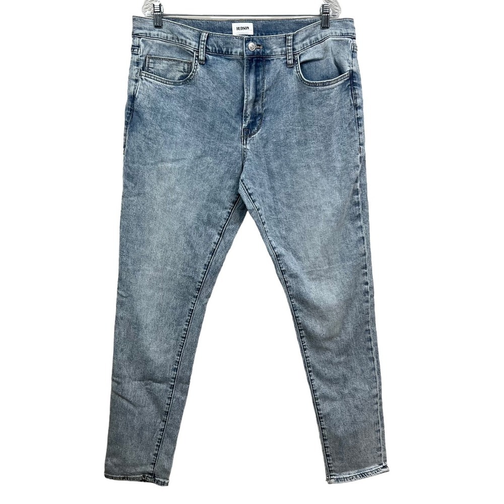 Hudson Jeans Zane Skinny Stretch Zip Fly 5 Pocket Blue Men Size 36W*